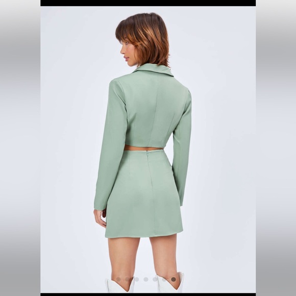 Cider Crop Top Blazer with Skirt - Picture 4 of 5